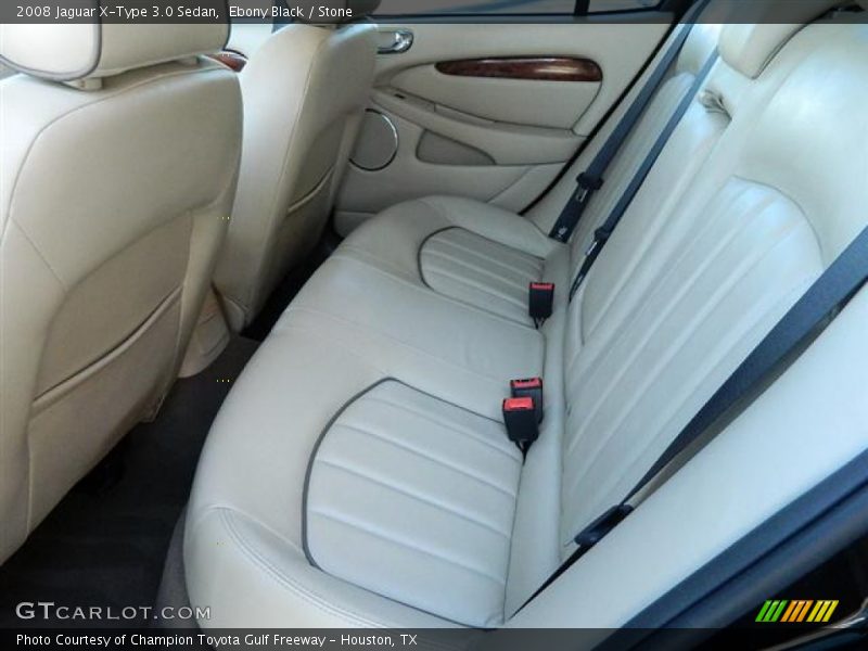 Ebony Black / Stone 2008 Jaguar X-Type 3.0 Sedan