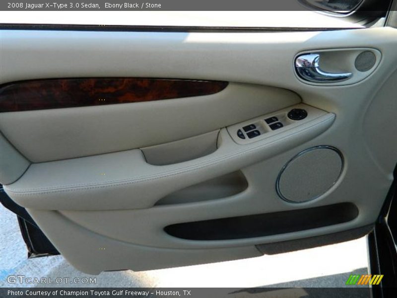 Ebony Black / Stone 2008 Jaguar X-Type 3.0 Sedan