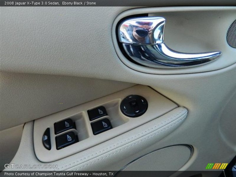 Ebony Black / Stone 2008 Jaguar X-Type 3.0 Sedan