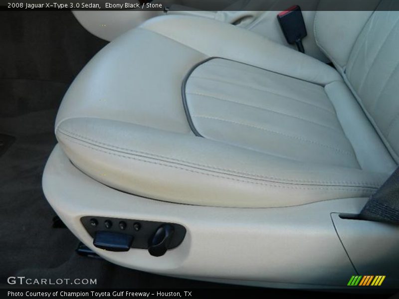 Ebony Black / Stone 2008 Jaguar X-Type 3.0 Sedan