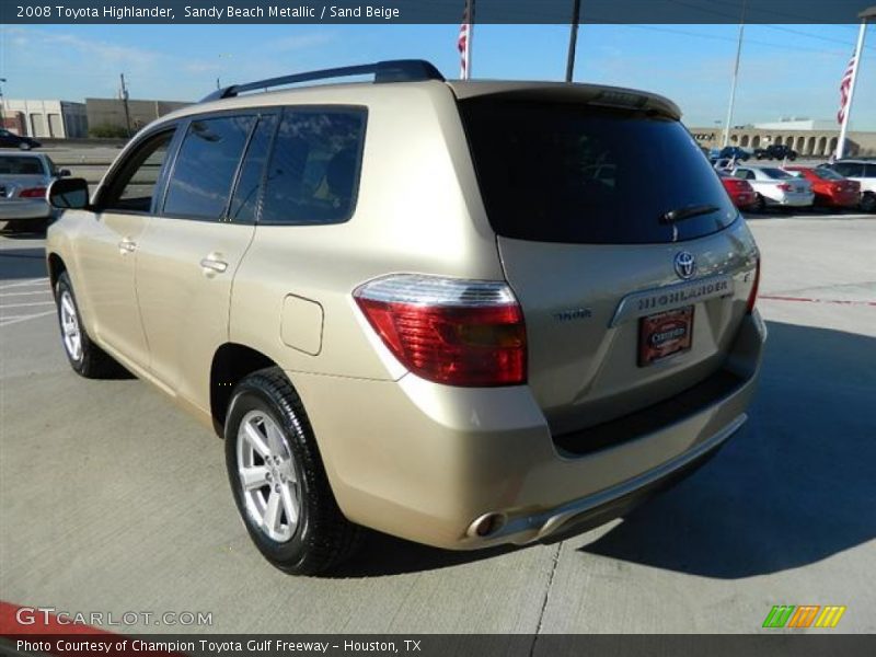 Sandy Beach Metallic / Sand Beige 2008 Toyota Highlander