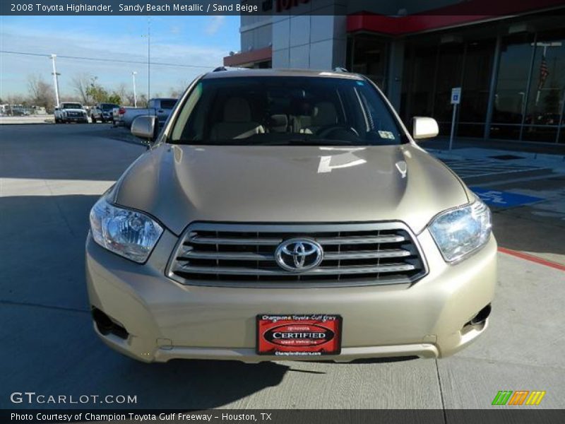 Sandy Beach Metallic / Sand Beige 2008 Toyota Highlander