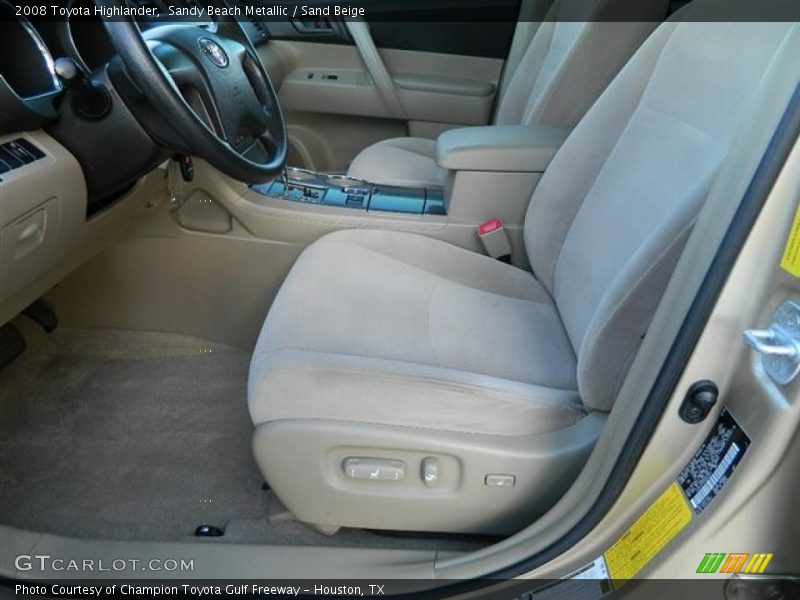 Sandy Beach Metallic / Sand Beige 2008 Toyota Highlander
