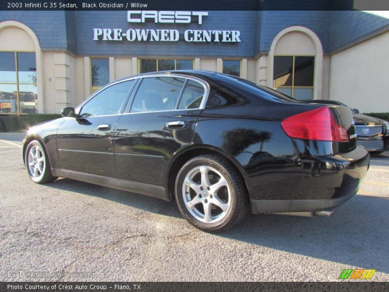 Black Obsidian / Willow 2003 Infiniti G 35 Sedan