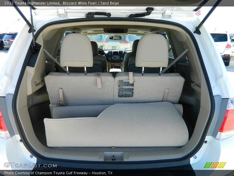 Blizzard White Pearl / Sand Beige 2012 Toyota Highlander Limited