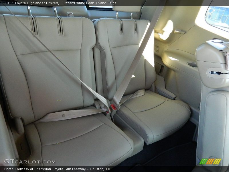 Blizzard White Pearl / Sand Beige 2012 Toyota Highlander Limited