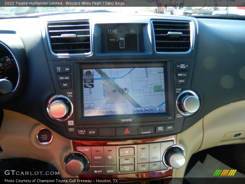 Blizzard White Pearl / Sand Beige 2012 Toyota Highlander Limited