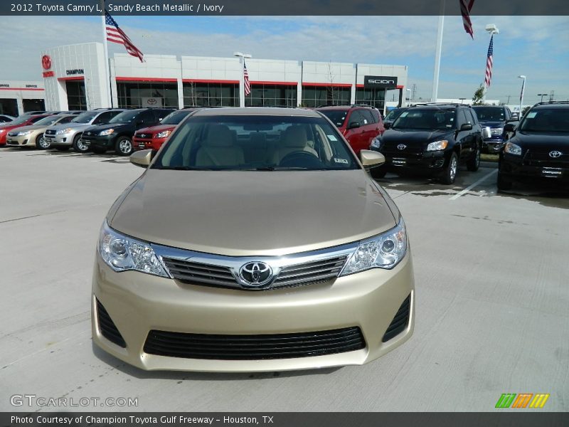 Sandy Beach Metallic / Ivory 2012 Toyota Camry L
