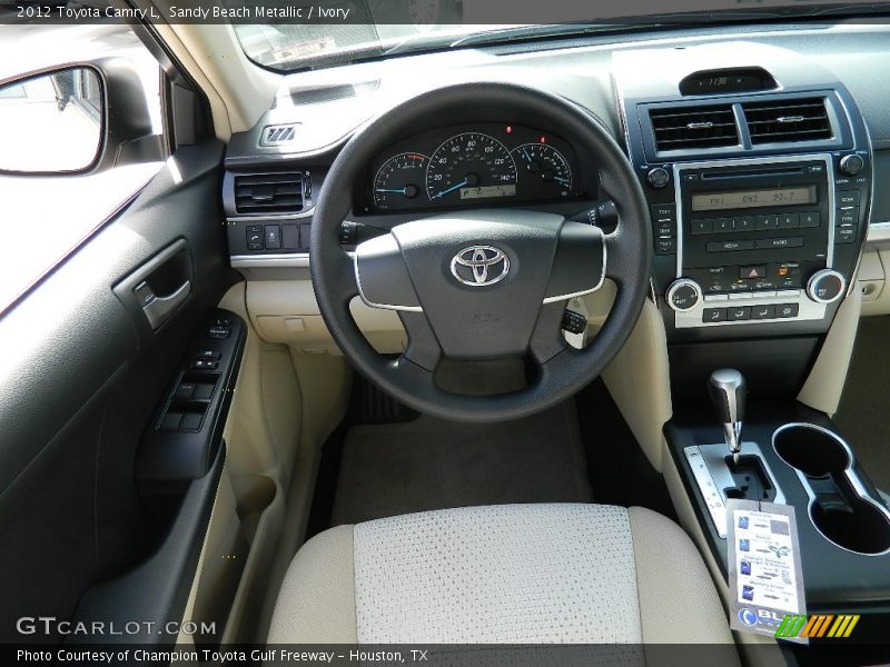 Sandy Beach Metallic / Ivory 2012 Toyota Camry L