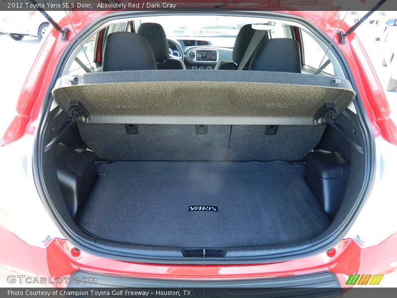 Absolutely Red / Dark Gray 2012 Toyota Yaris SE 5 Door