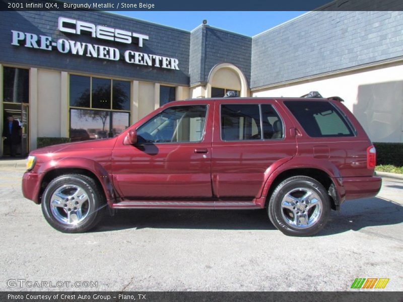 Burgundy Metallic / Stone Beige 2001 Infiniti QX4