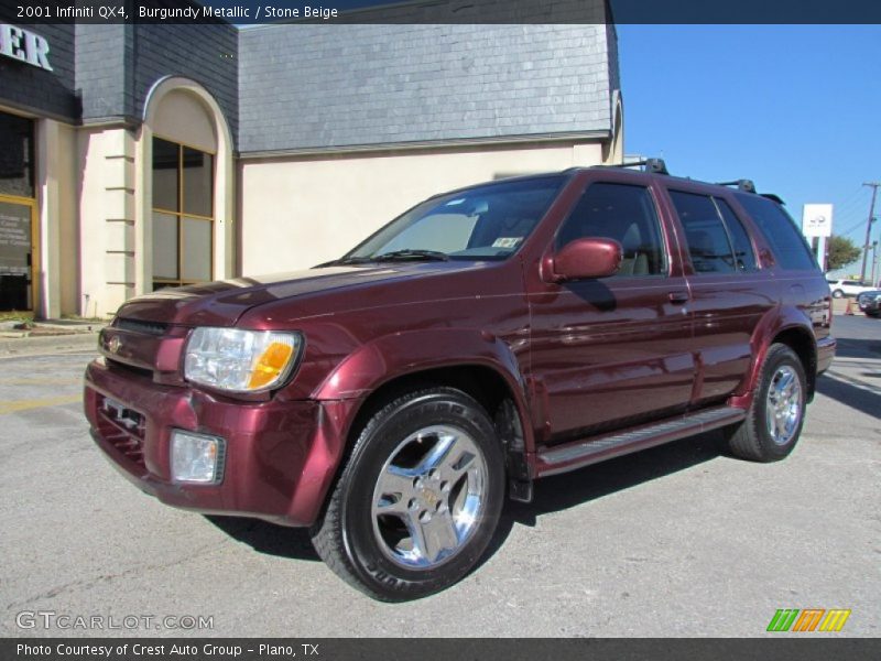 Burgundy Metallic / Stone Beige 2001 Infiniti QX4