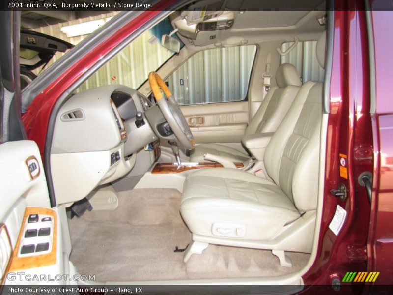 Burgundy Metallic / Stone Beige 2001 Infiniti QX4
