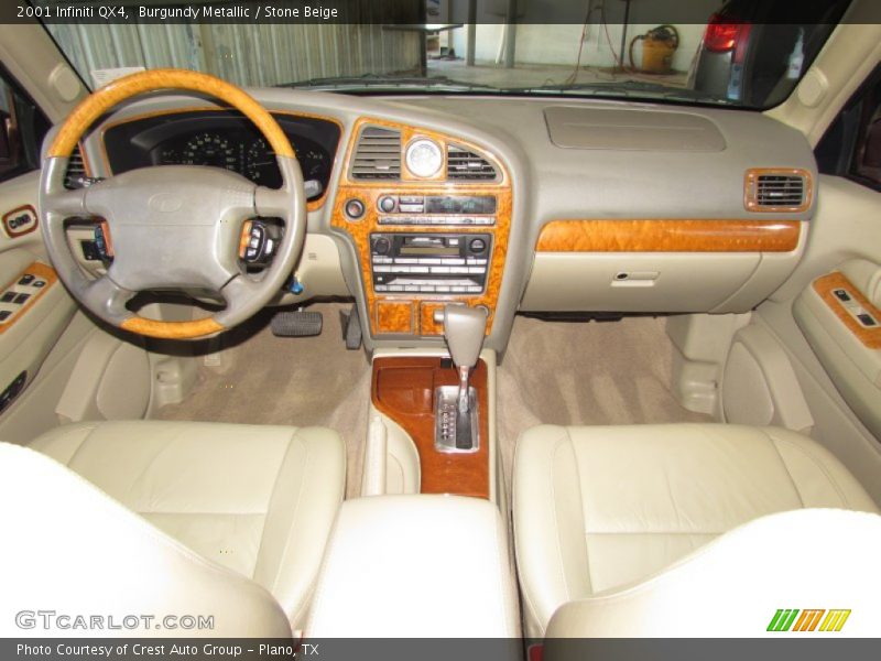 Burgundy Metallic / Stone Beige 2001 Infiniti QX4