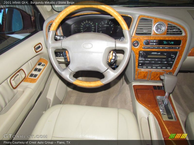 Burgundy Metallic / Stone Beige 2001 Infiniti QX4