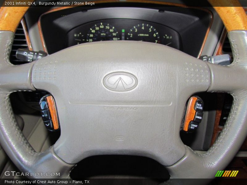 Burgundy Metallic / Stone Beige 2001 Infiniti QX4