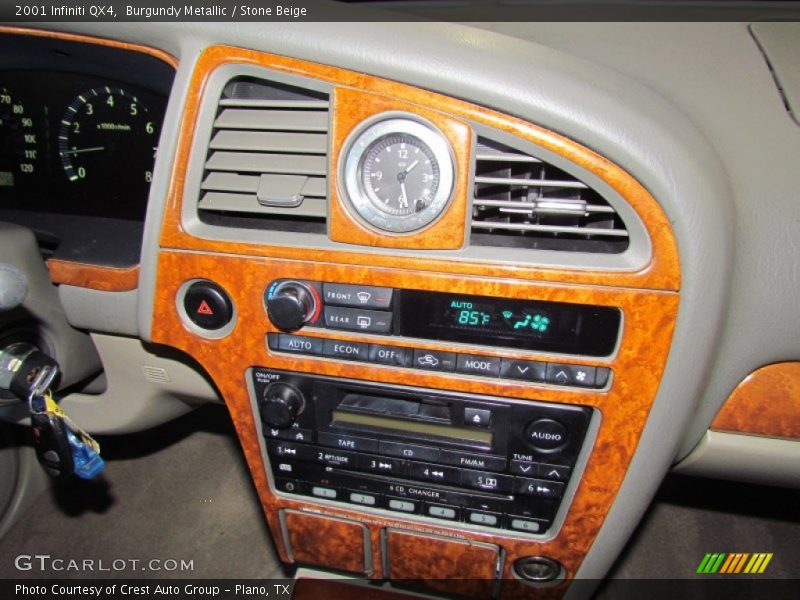 Burgundy Metallic / Stone Beige 2001 Infiniti QX4