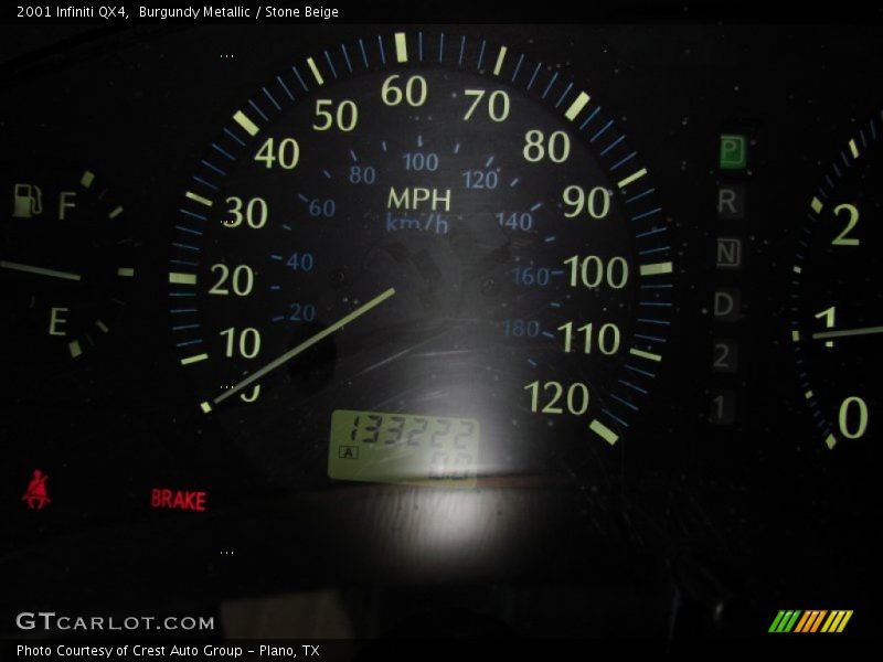 Burgundy Metallic / Stone Beige 2001 Infiniti QX4