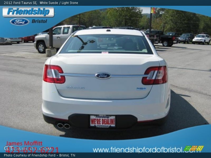 White Suede / Light Stone 2012 Ford Taurus SE