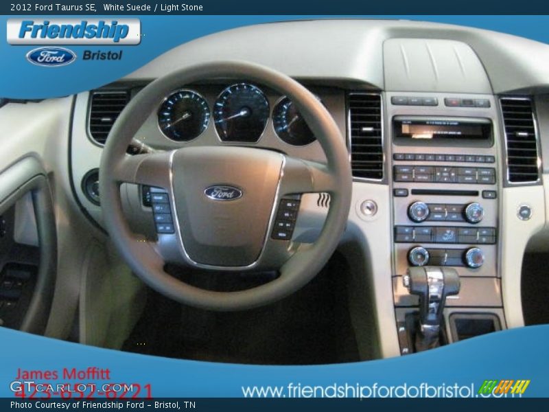 White Suede / Light Stone 2012 Ford Taurus SE