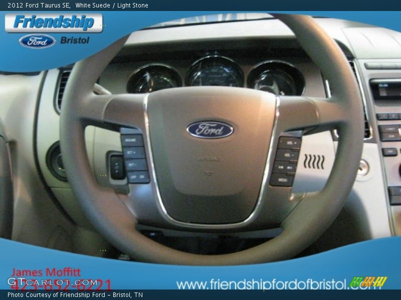 White Suede / Light Stone 2012 Ford Taurus SE