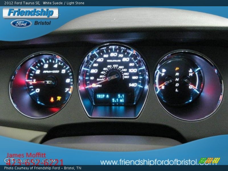 White Suede / Light Stone 2012 Ford Taurus SE