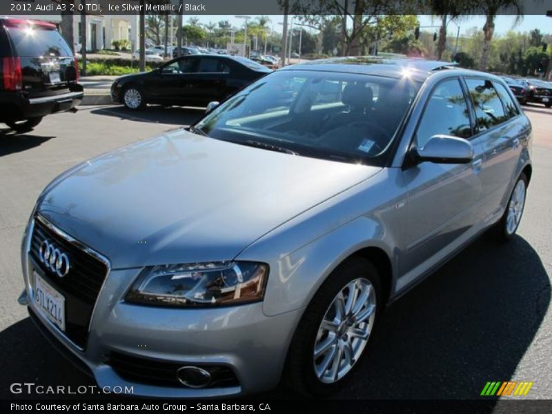 Ice Silver Metallic / Black 2012 Audi A3 2.0 TDI