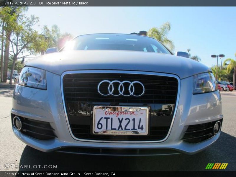 Ice Silver Metallic / Black 2012 Audi A3 2.0 TDI