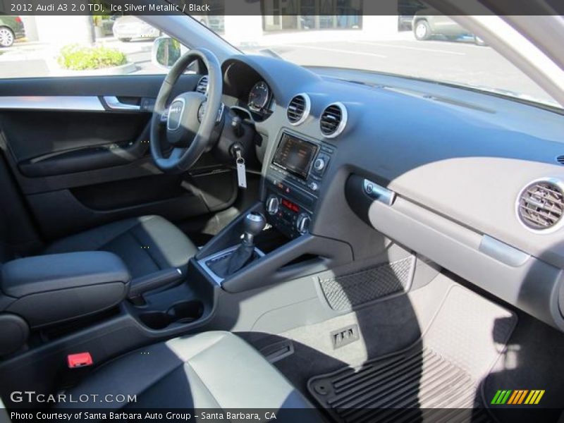 Ice Silver Metallic / Black 2012 Audi A3 2.0 TDI
