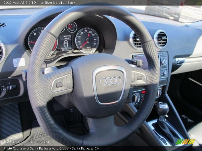 Ice Silver Metallic / Black 2012 Audi A3 2.0 TDI