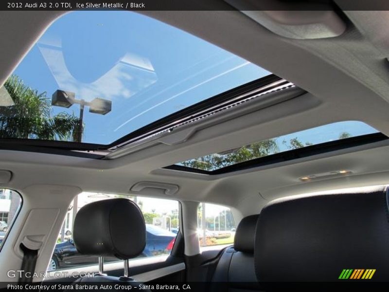 Ice Silver Metallic / Black 2012 Audi A3 2.0 TDI