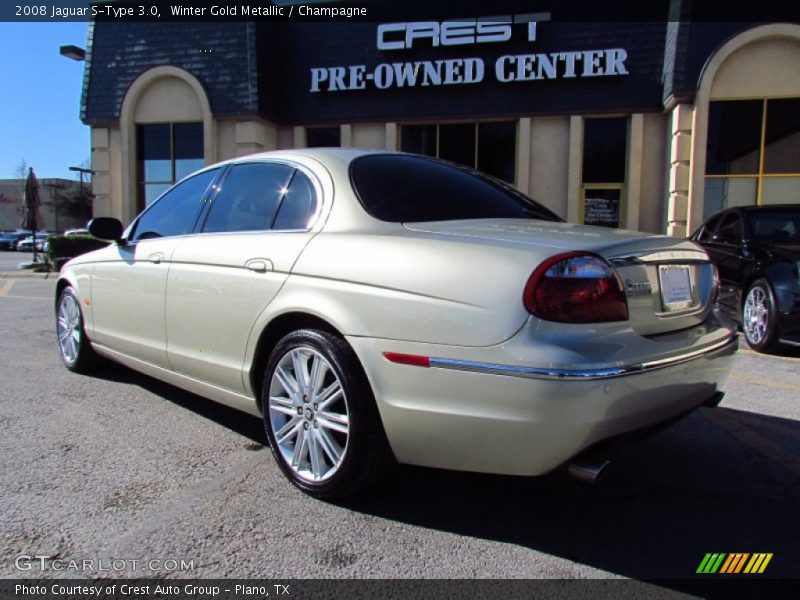 Winter Gold Metallic / Champagne 2008 Jaguar S-Type 3.0