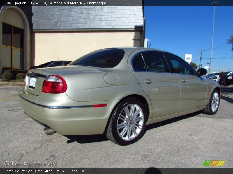Winter Gold Metallic / Champagne 2008 Jaguar S-Type 3.0