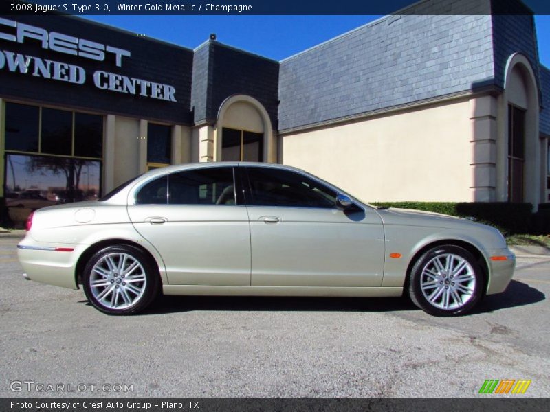 Winter Gold Metallic / Champagne 2008 Jaguar S-Type 3.0