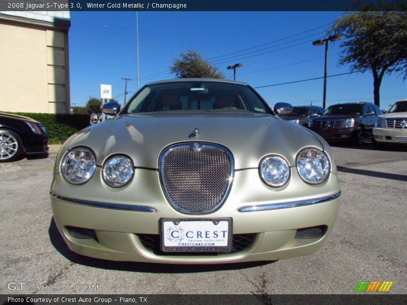 Winter Gold Metallic / Champagne 2008 Jaguar S-Type 3.0