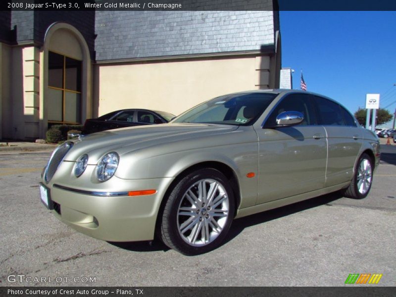 Winter Gold Metallic / Champagne 2008 Jaguar S-Type 3.0