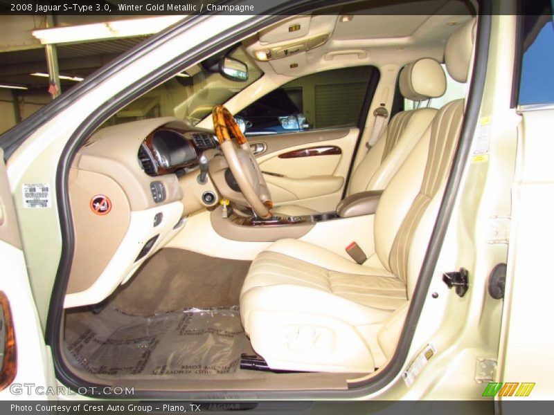 Winter Gold Metallic / Champagne 2008 Jaguar S-Type 3.0