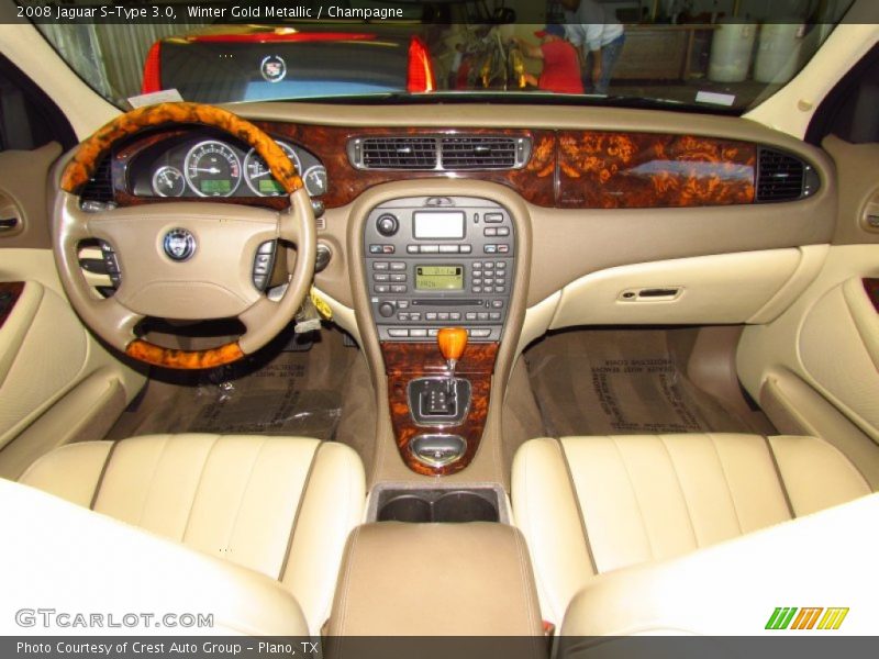 Winter Gold Metallic / Champagne 2008 Jaguar S-Type 3.0