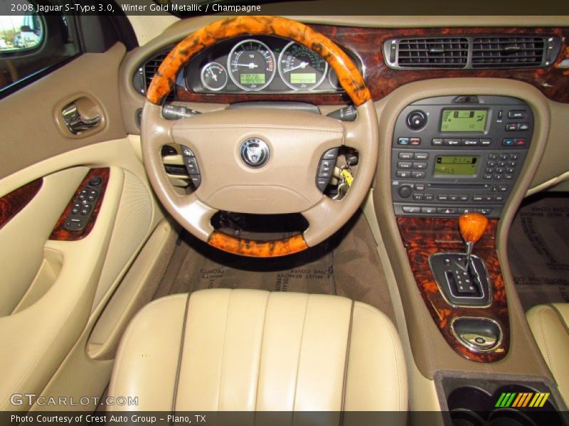 Winter Gold Metallic / Champagne 2008 Jaguar S-Type 3.0