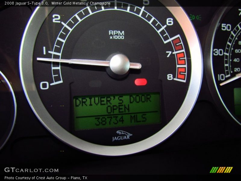 Winter Gold Metallic / Champagne 2008 Jaguar S-Type 3.0