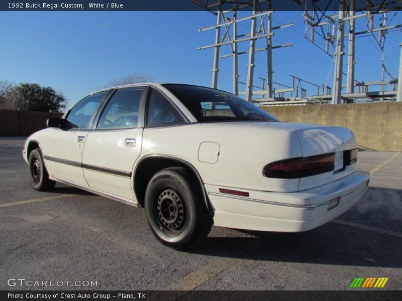 White / Blue 1992 Buick Regal Custom