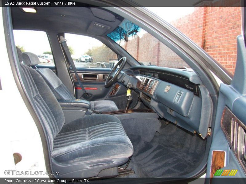 White / Blue 1992 Buick Regal Custom