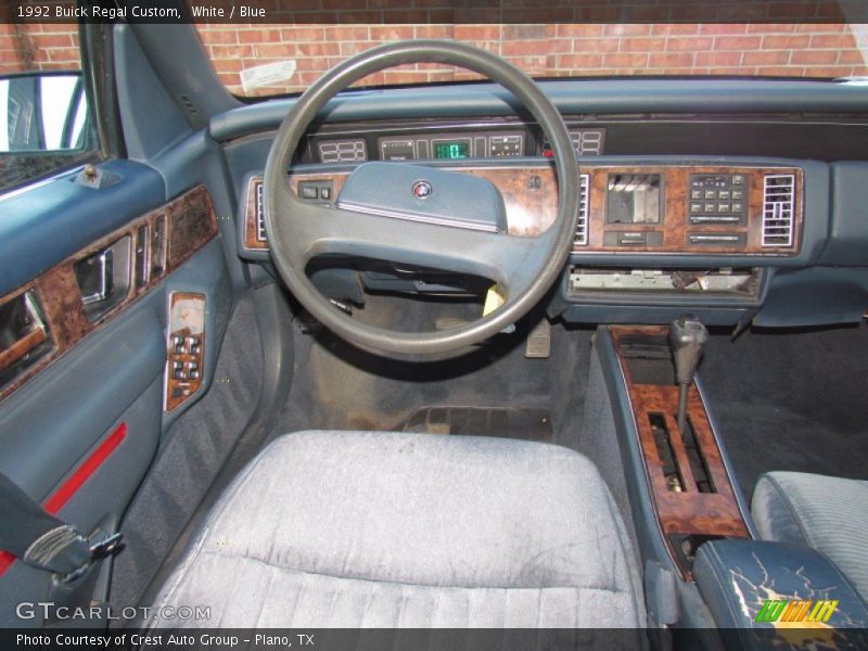 White / Blue 1992 Buick Regal Custom