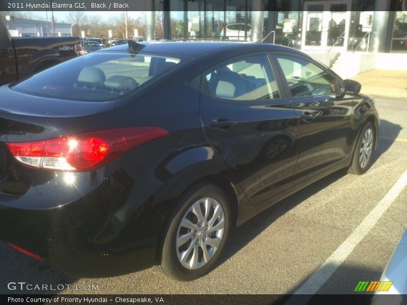 Black / Black 2011 Hyundai Elantra GLS