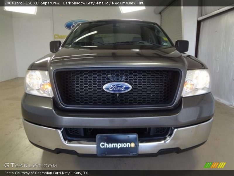 Dark Shadow Grey Metallic / Medium/Dark Flint 2004 Ford F150 XLT SuperCrew