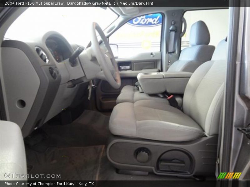 Dark Shadow Grey Metallic / Medium/Dark Flint 2004 Ford F150 XLT SuperCrew