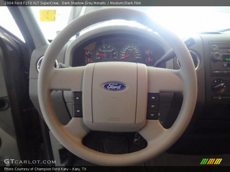 Dark Shadow Grey Metallic / Medium/Dark Flint 2004 Ford F150 XLT SuperCrew