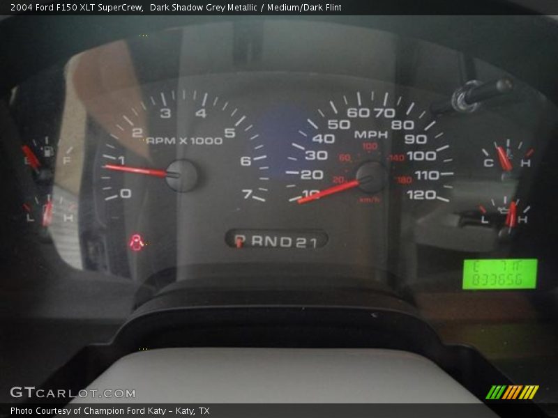 Dark Shadow Grey Metallic / Medium/Dark Flint 2004 Ford F150 XLT SuperCrew