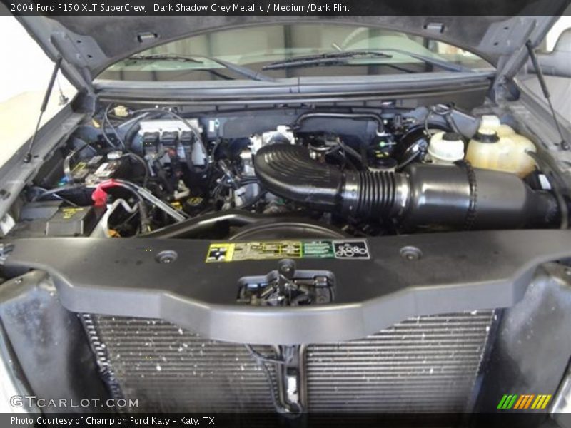 Dark Shadow Grey Metallic / Medium/Dark Flint 2004 Ford F150 XLT SuperCrew