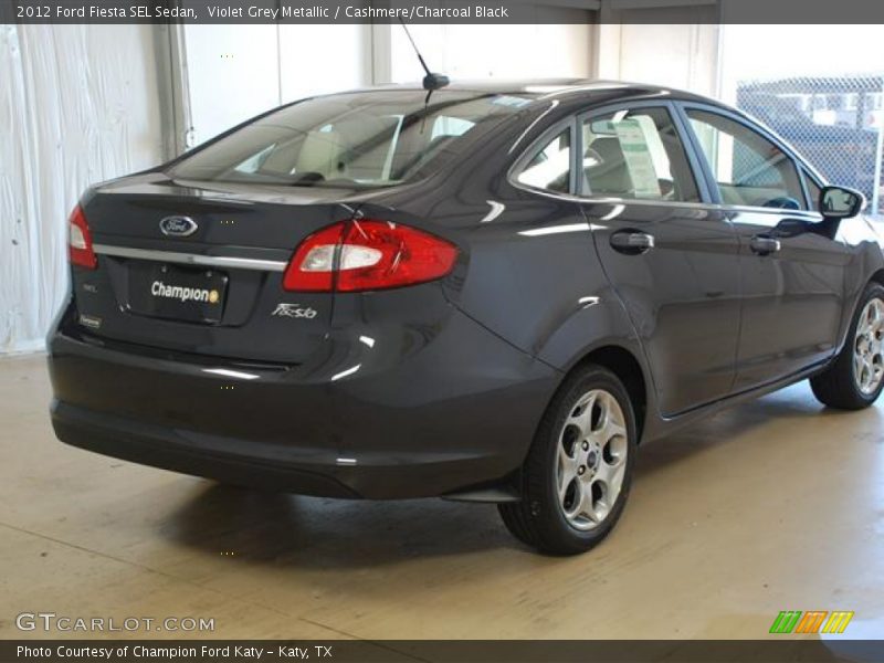 Violet Grey Metallic / Cashmere/Charcoal Black 2012 Ford Fiesta SEL Sedan